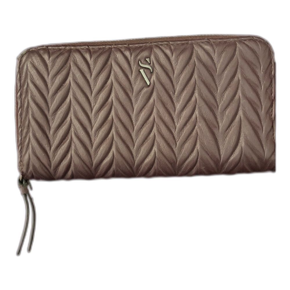 Simply Vera Vera Wang Brown Wallet Organizer Vegan Leather